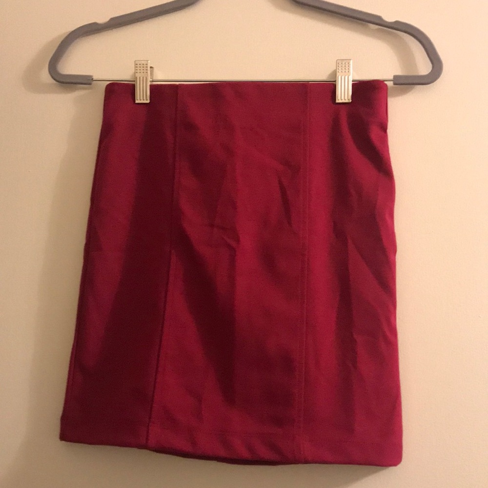 F21 pink mini skirt